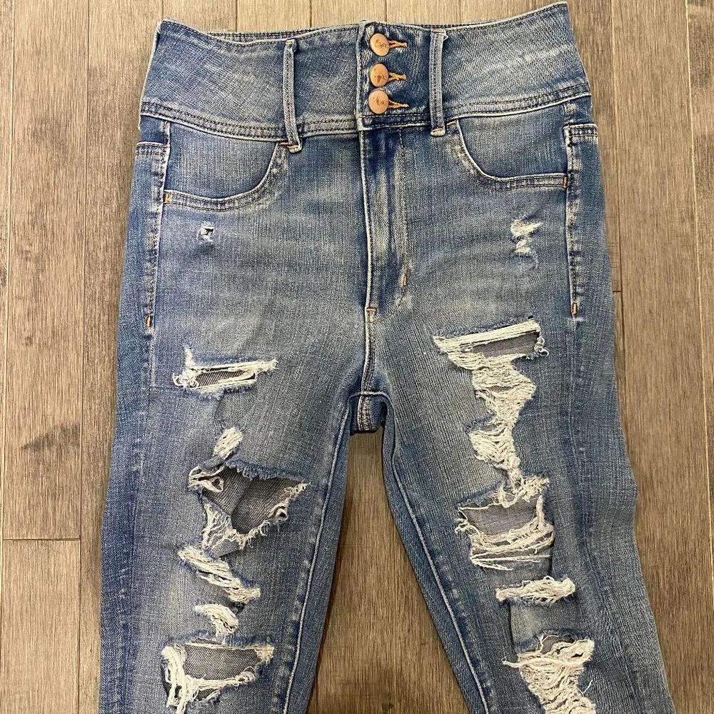 American Eagle Outfitters Super Hi-Rise Jeggings Jeans - Picture 2 of 6